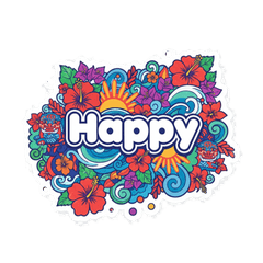 Okinawa Vibes stickers