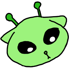 meme alien cat sticker_ru3r