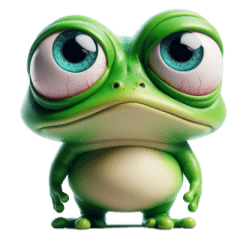 Froggy Trying Hard to Give Up