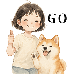 Daily Warmth with Akita & Girl