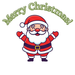 Cozy Santa Christmas Stickers