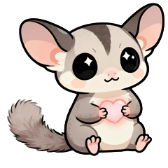 Sweet Sugar Glider Stickers