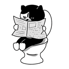 Stray Cat Hana-chan Sticker