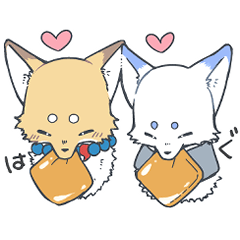 お供のキツネと通信機