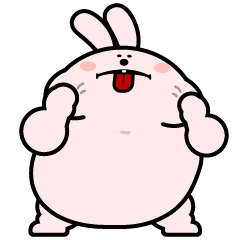 おでぶウサギ2（毎日つかえる）
