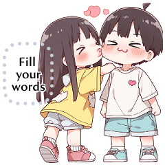 Message Stickers (Love Couples 16) EN