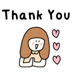 Lovely and cute girl stickers English