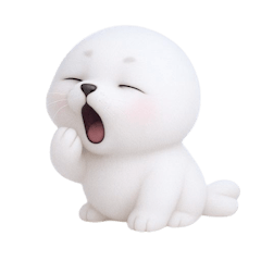 ลูกแมวน้ำสีขาวน่ารัก (NT)