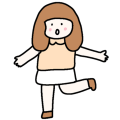 Lovely girl stickers with many emotions