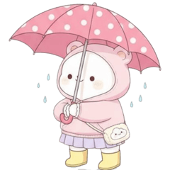 หมีขาวใส่ชุดชมพูน่ารัก (NT)