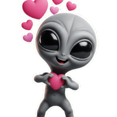 ピンクバブルのエイリアン