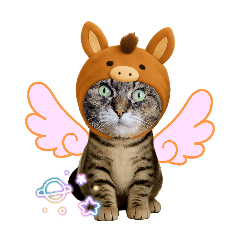 うちのねこ＆ＡＩ☆馬・午・うま・ペガサス