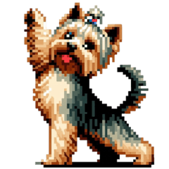 Cute Yorkshire Terrier Stickers2