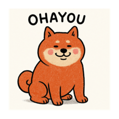 Red Shiba Inu daily stamp