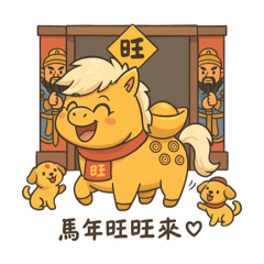 Fluffy Lucky Pony Jinbao