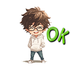 Chill character stickers