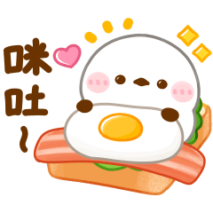 Long-tailed Tit Dajare Pop-Up Stickers