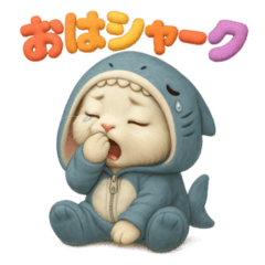 もこもこアニマル着ぐるみの日常スタンプ♪