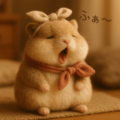 Cute Plush Animals Relax Say Thank You