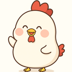 Cheerful Chicken Cute Expressions