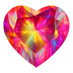 ハートジュエリー♩文字なしスタンプ