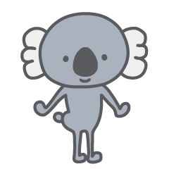 Puri Puri koala sticker