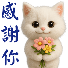 可愛白貓*日常實用貼