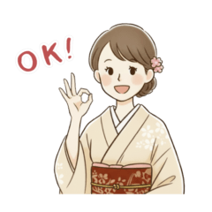 Everyday Kimono Girl Stickers