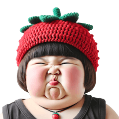 Chubby Girl Funny face167(No Text)