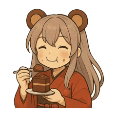 The sweet, hungry bear-eared girl.