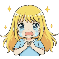 Little Girl's Stickers -Anime style-