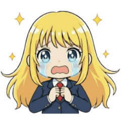 Little Girl's Stickers -School uniform-