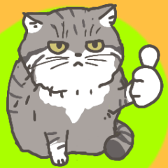 Pallas's cat sticker- Revised version