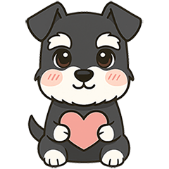 日常敬語スタンプ・シュナウザー ver.1