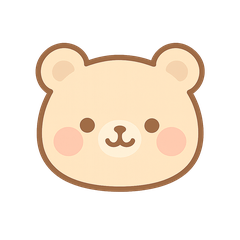 A simple and versatile bear sticker