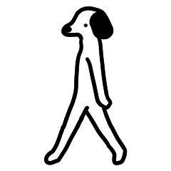 Even so, the dog keeps moving.