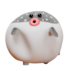 ものすごく動くフグボール