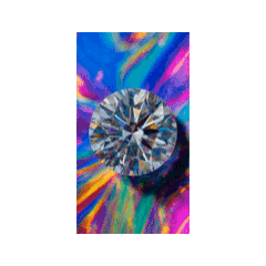 AI 形状ダイヤモンドカラー背景スタンプ1