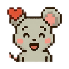 The daily life of a mouse pixel art