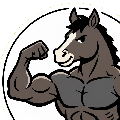 HOPE馬のマッスルグリーティング