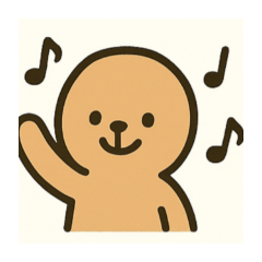 This is a sticker with musical notes.