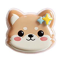 Shiba and Poodle Friends Chat Stickers