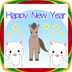 ちび白モフ2026【あけおめ】