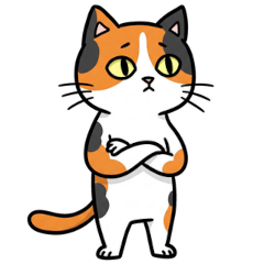 Cute Calico Cat Stickers2