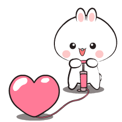 Adorable Rabbit 12 : Pop-up stickers