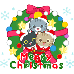 動く！冬 3びきのこねこ♪