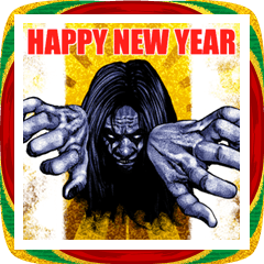 飛び出す！年末年始 強面あけおめスタンプ3