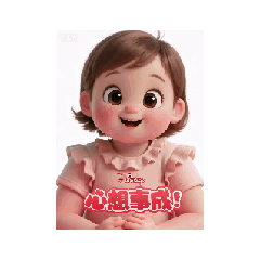 可愛小女孩問候語