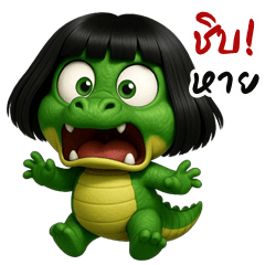 Naughty Crocodile (Big Stickers)