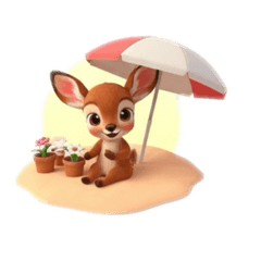 Cute Reindeer Vibes-2